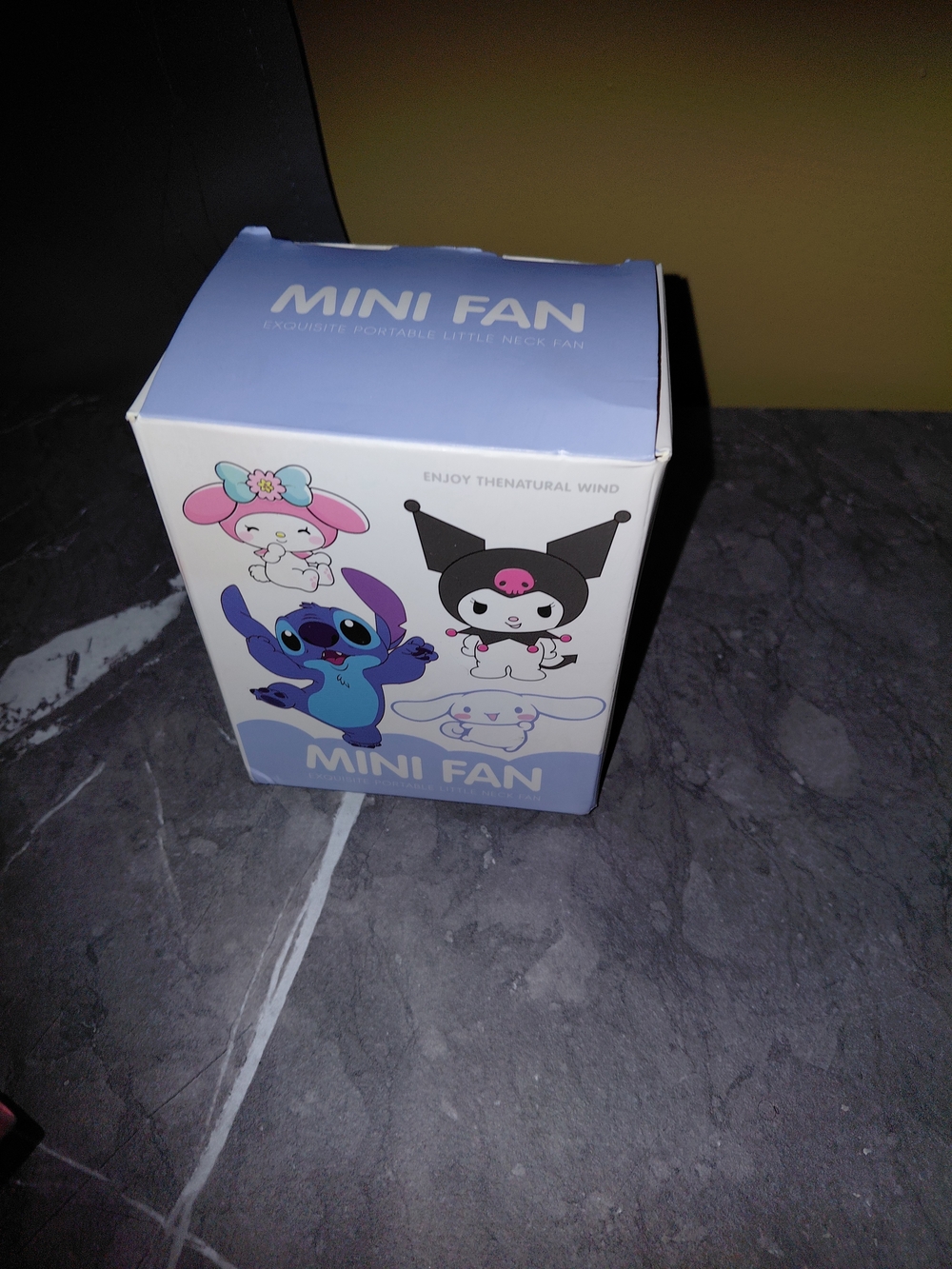 Love Stitch Mini Fan Box - Light Blue